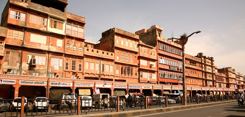 Colorful gemstones at Johari Bazaar in Jaipur