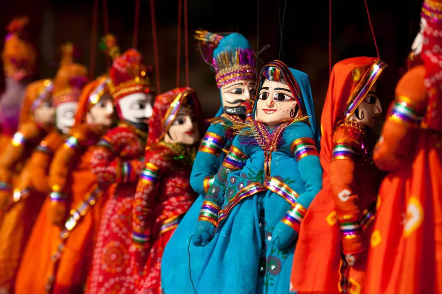 Traditional handicraft shop in Jaipur