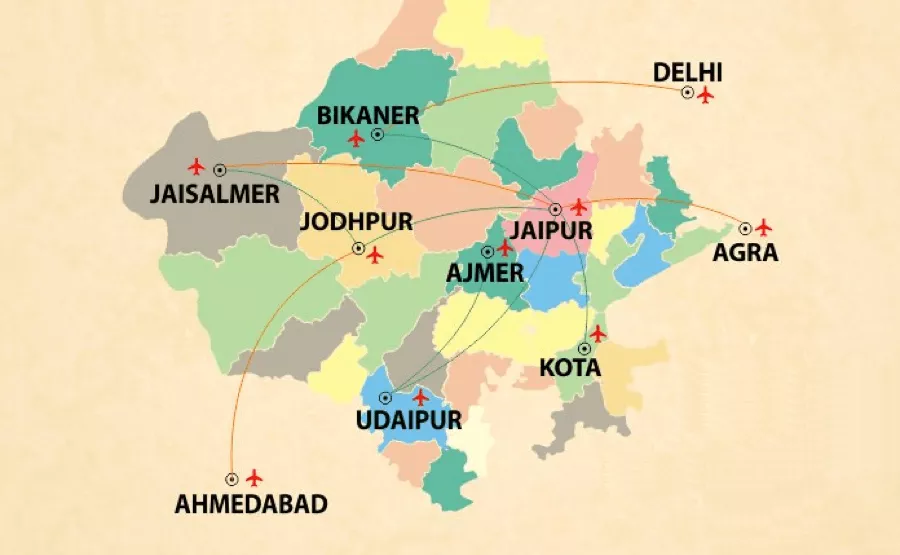 Jaipur International Airport terminal inside view