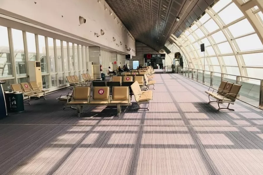 Udaipur Maharana Pratap Airport aerial view