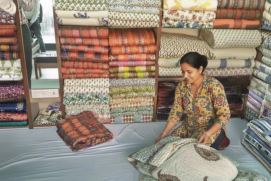 Quilts at Sireh Deori Gate
